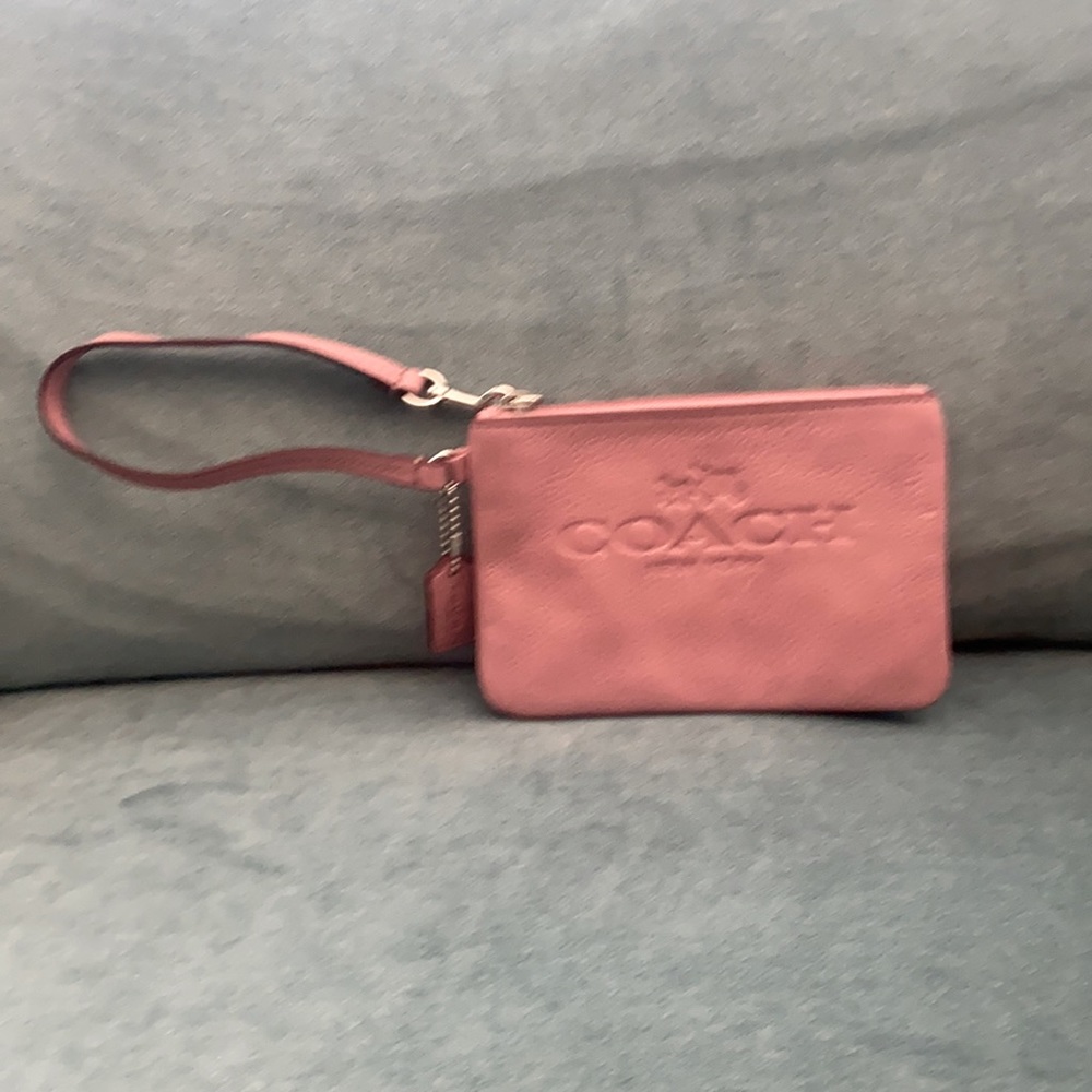 Coach Leather Wristlet